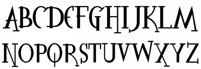The Spooky Time フォント 小文字