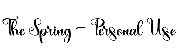 The Spring - Personal Use  免费字体下载