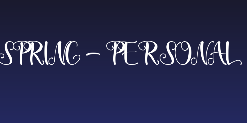 The Spring - Personal Use Social Header