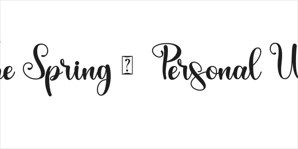 The Spring -  Personal Use Logo