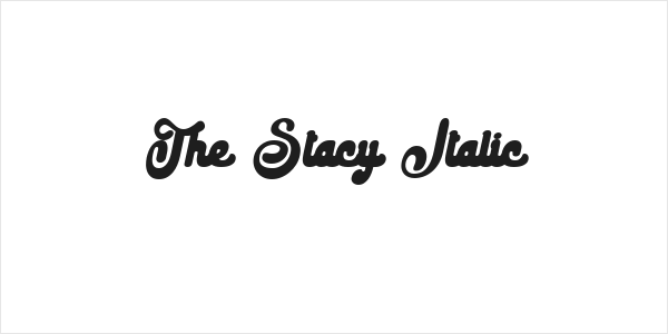 The Stacy Italic Logo