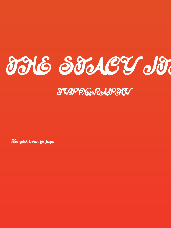 The Stacy Italic Poster