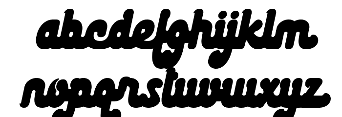 The Stacy Italic Font LOWERCASE