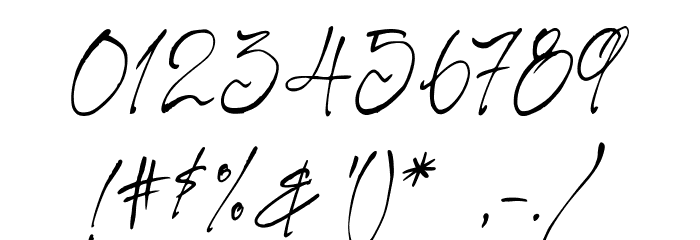 The Star in the Midnight Font OTHER CHARS