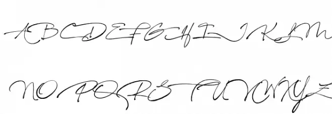 The Star in the Midnight Schriftart Groß