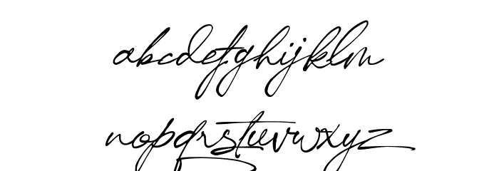 The Star in the Midnight Font LOWERCASE