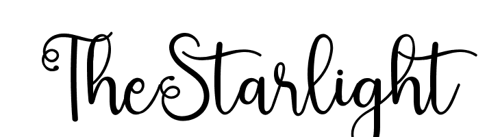 The Starlight  Frei Schriftart Herunterladen