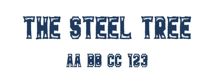 The Steel Tree Font Preview
