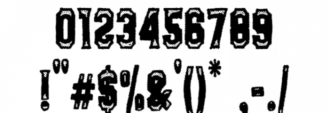 The Steel Tree Font Alte caractere