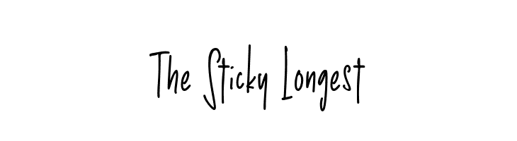 The Sticky Longest  Frei Schriftart Herunterladen