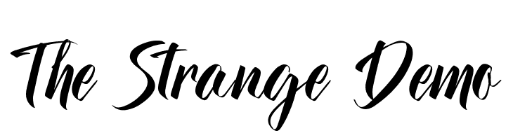 The Strange Demo  Free Fonts Download