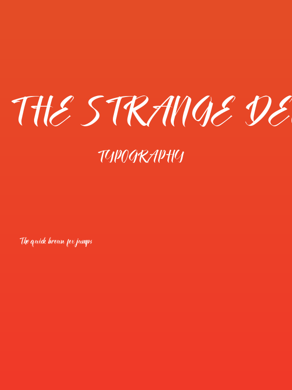 The Strange Demo Poster