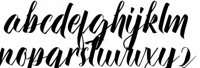 The Strange Demo Font LOWERCASE