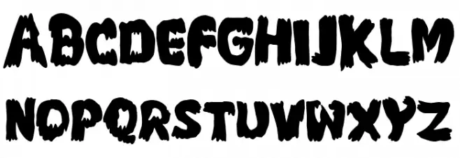 The Strange and Toxic Door Schriftart Groß