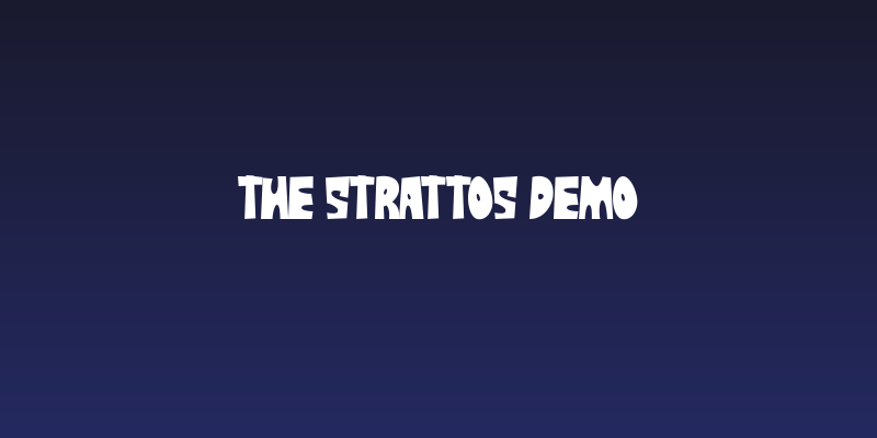 The Strattos DEMO Social Header