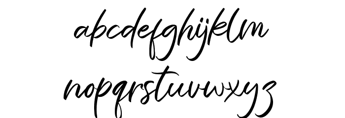 The Strength Font LOWERCASE