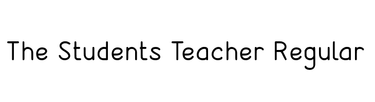 The Students Teacher Regular  नि: शुल्क फ़ॉन्ट्स डाउनलोड