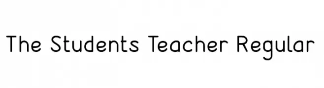 The Students Teacher Regular  Frei Schriftart Herunterladen