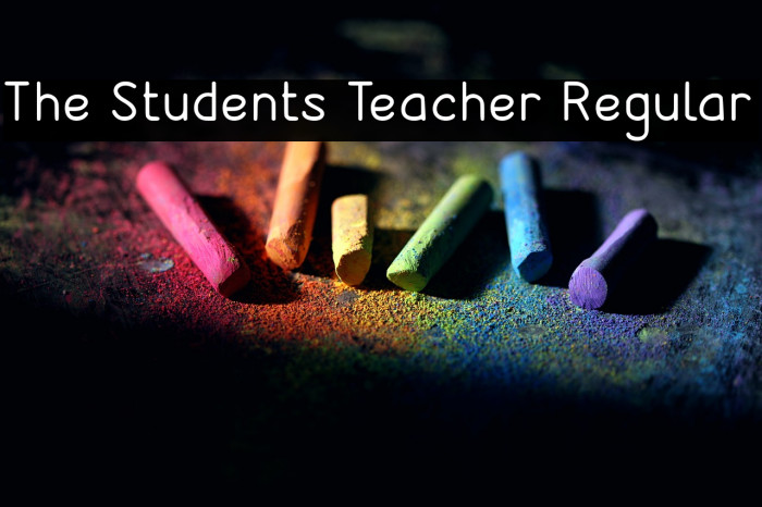The Students Teacher Regular Example 2