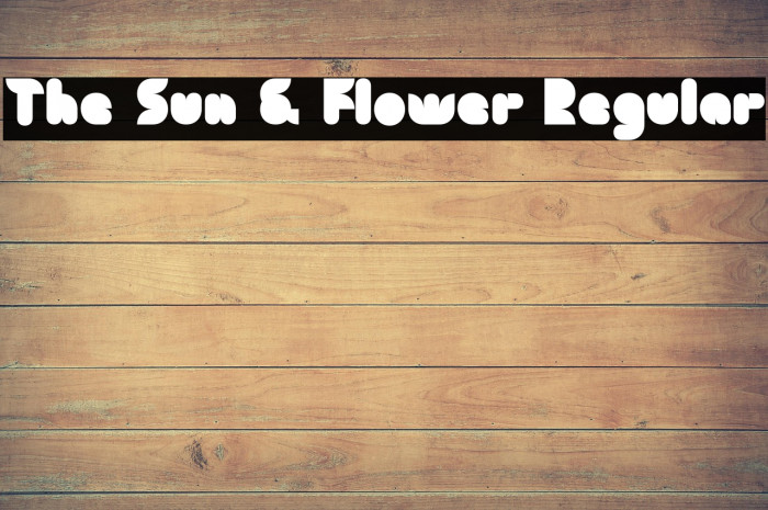 The Sun & Flower Regular Example 2