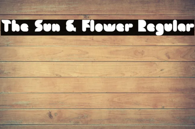 The Sun & Flower Regular Example 2
