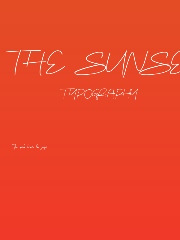 The Sunset Poster