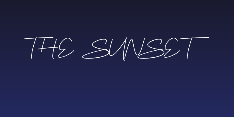 The Sunset Social Header