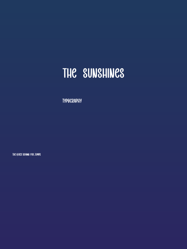The Sunshines Poster