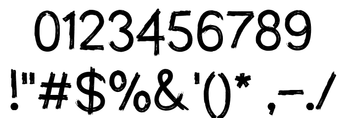 The Swarm Regular Font OTHER CHARS