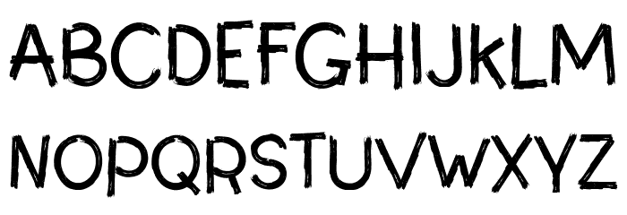The Swarm Regular Font LOWERCASE