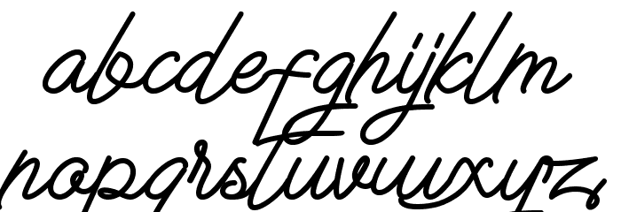 The Sweet Teddy Font LOWERCASE