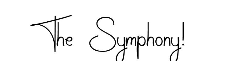 The Symphony!  Frei Schriftart Herunterladen