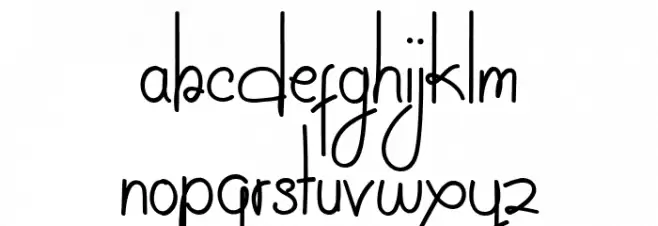 The Symphony! फ़ॉन्ट लोअरकेस