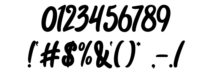 The Tea Shipper Font OTHER CHARS