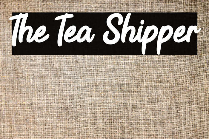 The Tea Shipper Example 1