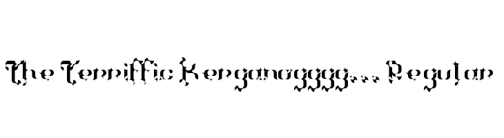 The Terriffic Kerganogggg... Regular  नि: शुल्क फ़ॉन्ट्स डाउनलोड