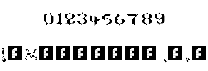 The Terriffic Kerganogggg... Regular Font OTHER CHARS