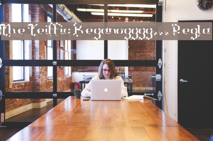 The Terriffic Kerganogggg... Regular Font examples