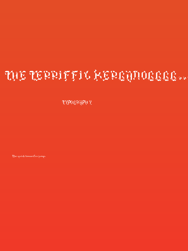 The Terriffic Kerganogggg... Regular Poster