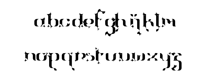 The Terriffic Kerganogggg... Regular Font LOWERCASE