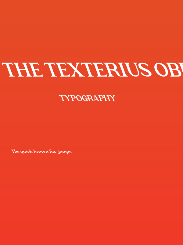 The Texterius Oblique Poster