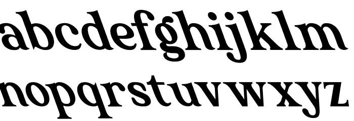 The Texterius Oblique Font LOWERCASE