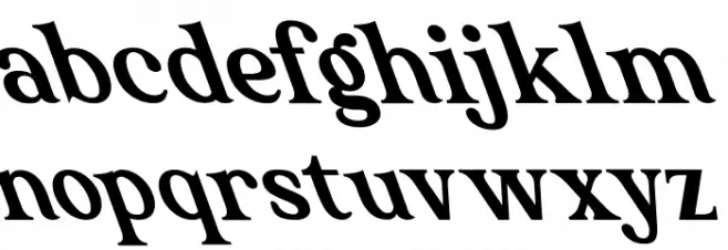 The Texterius Oblique फ़ॉन्ट लोअरकेस