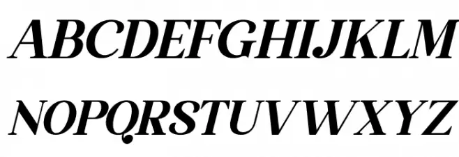 The Thesla Ohago Italic Schriftart Groß