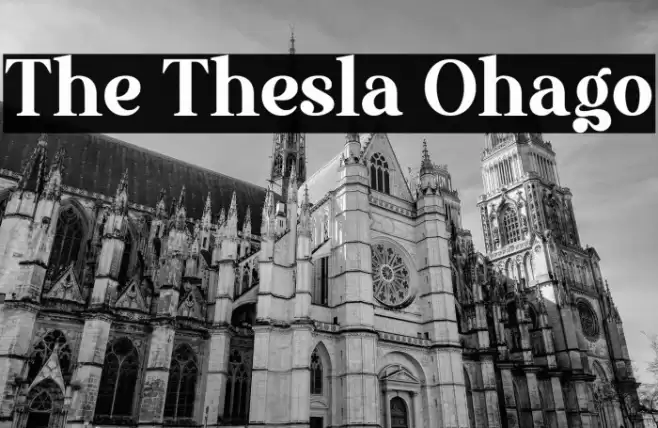 The Thesla Ohago Font examples