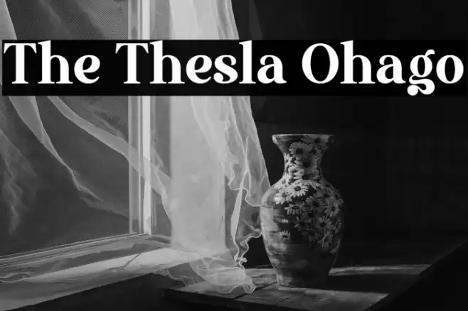 The Thesla Ohago Font examples