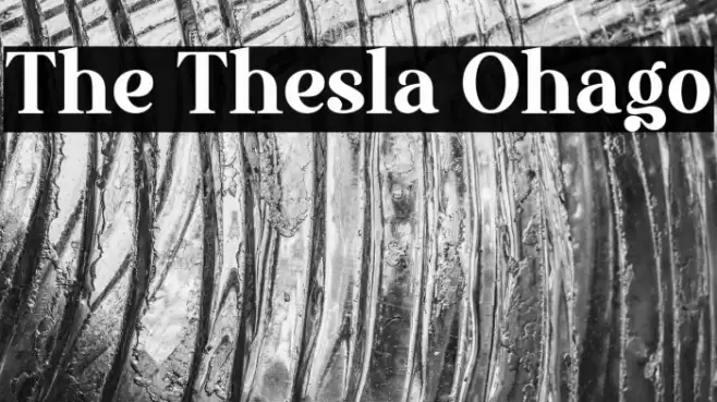 The Thesla Ohago Font examples