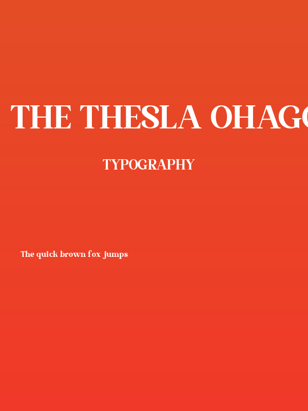 The Thesla Ohago Poster