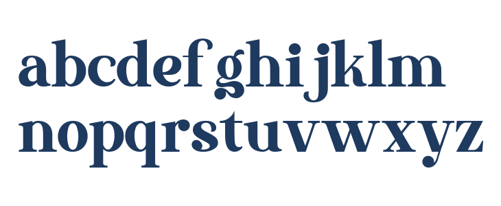 The Thesla Ohago Lowercase