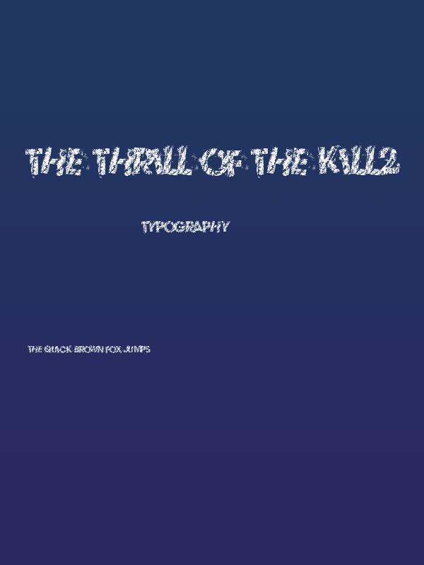 The Thrill Of The Kill2 Poster